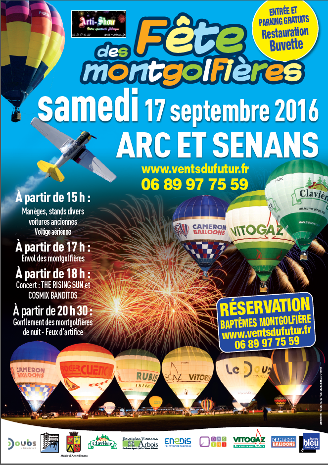 affiche fête des motgolfières 2016