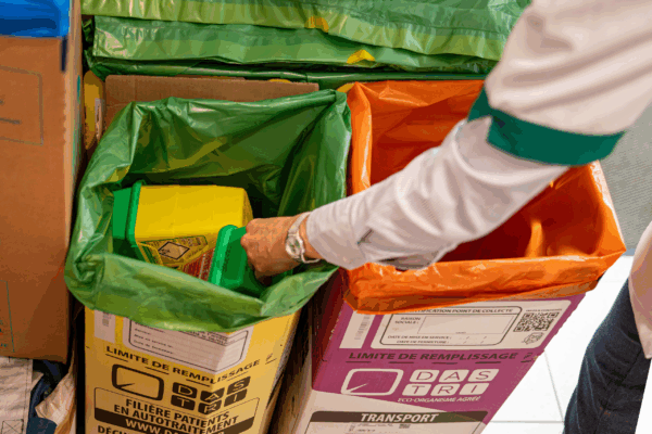 Boîtes DASTRI en pharmacie